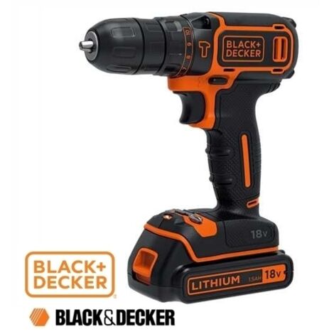 Trapano avvitatore a batteria c/percussione 18V Litio Black&Decker - BDCHD18