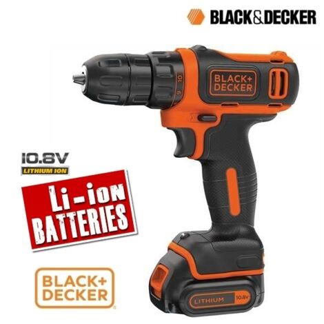 Trapano avvitatore a batteria compatto 10,8V Litio Black&Decker - BDCDD12