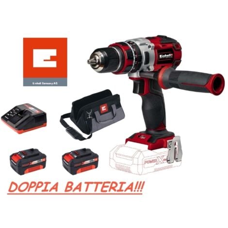 Trapano avvitatore a batteria con percussione 18V Litio c/batteria di riserva Einhell - TE-CD 18 Li-i Brushless kit