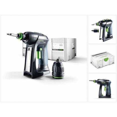 Trapano avvitatore a batteria Festool C 18 Li-Basic 18V 45Nm solo in systainer ( 574737 ) - senza batteria, senza caricabatterie