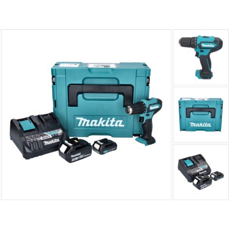 Trapano Makita Batteria Kit Hp457Dwex4 18V 1,3Ah Li-Perc