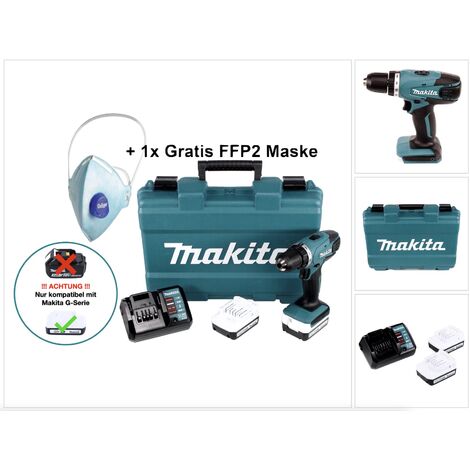 Trapano avvitatore a batteria MAKITA DF333DSAJ 12 V, 2 Ah, 2 batterie con  valigetta