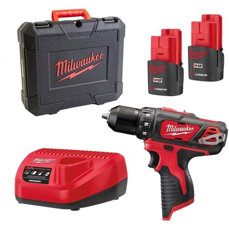 Trapano Avvitatore a Batteria Milwaukee M12BDD-152C 2x 12 V / 1,5 Ah Li-Ion, 1 Pezzo, 4933451460