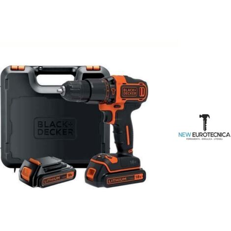 TRAPANO AVVITATORE BATTERIA 18 V BLACK AND DECKER BCD 003 ME2K