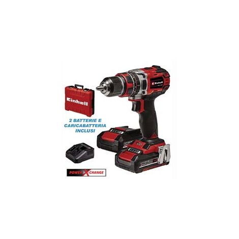 TRAPANO AVVITATORE A PERCUSSIONE BATTERIA 18V 2AH (TE-CD 18/50 LI-I) -  EINHELL