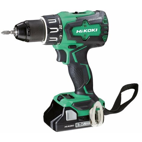 Trapano avvitatore a percussione brushless hikoki dv18dbsl con mandrino autoserrante
