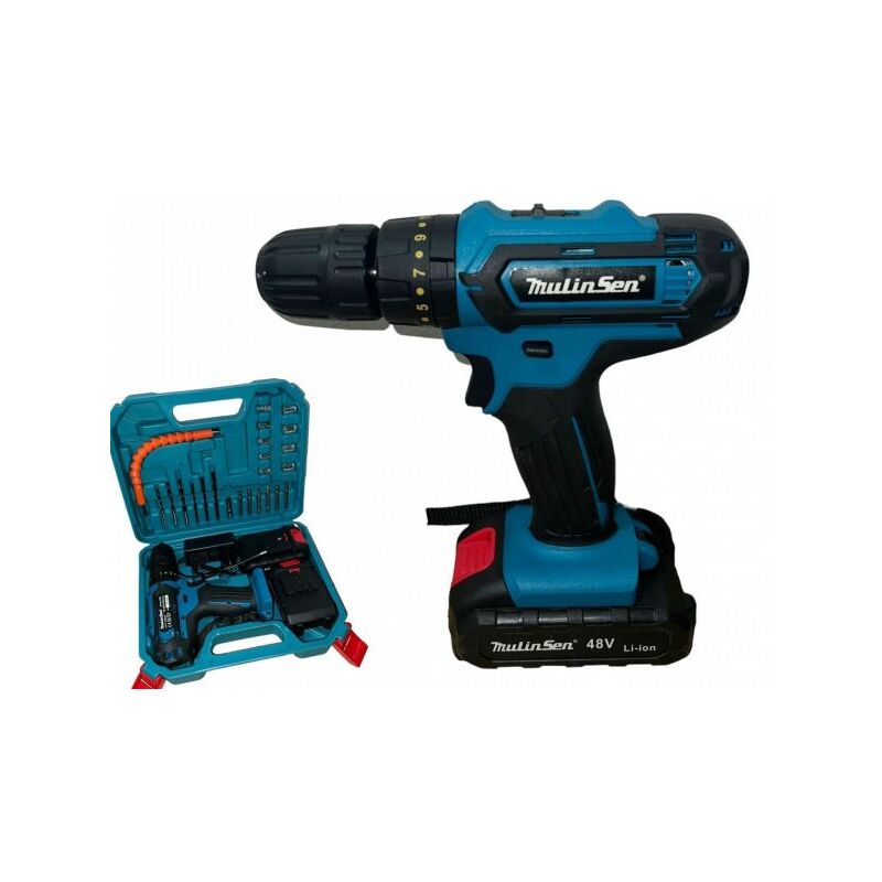 Trapano avvitatore doppia batteria a litio 48V 5ah...