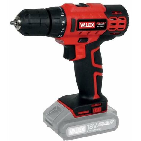 Valex Trapano Avvitatore a Batteria Family Tech 218 - 18V, 2 Batterie da  0,80Ah, Mandrino Autoserrante 10mm, LED