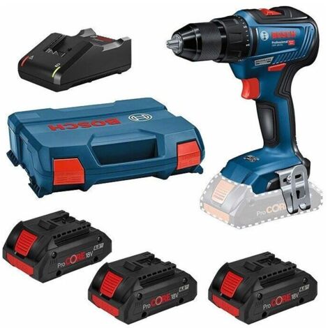 Trapano avvitatore Bosch a batteria 18V con batterie 4,0 ah GSR 18V-55 - 06019H5200
