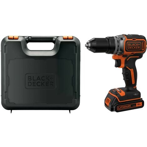 Trapano Avvitatore 18V con Kit e valigetta Black+Decker BDC718AS2F-QW