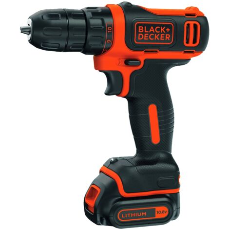 trapano/avvitatore compatto "bdcdd12kb-qw" - batteria 10.8v litio - black&decker.