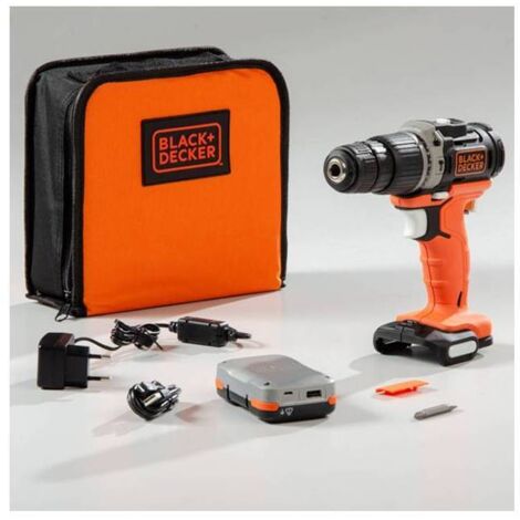 Trapano Avvitatore con Batteria 12V 1,5 Ah - 1250 Giri/Min - BDCHD12S1 Kit