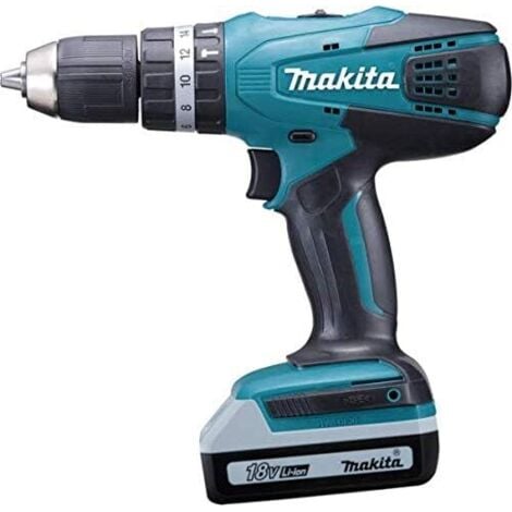 Trapano/avvitatore con percussione a batteria hp488d006 makita 18v 2,0ah