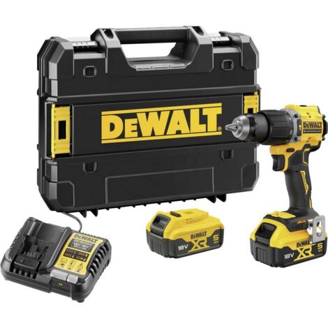 Trapano avvitatore dewalt con 2 batterie 18v 5ah - dcd799p2t-qw