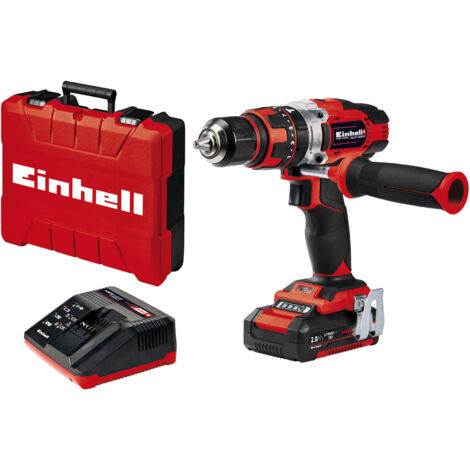 Trapano avvitatore percussione a batteria te-cd18-48li einhell - volt 18 ah 2 x-