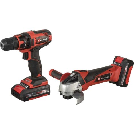 TRAPANO AVVITATORE+SMERIGLIATRICE A BATTERIA 'TC-TK 18 LI KIT' kit 2 pezzi