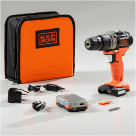 TRAPANO B+D 12VP 1,5AH BDCHD12 S 1 KIT Black+Decker 1 PZ