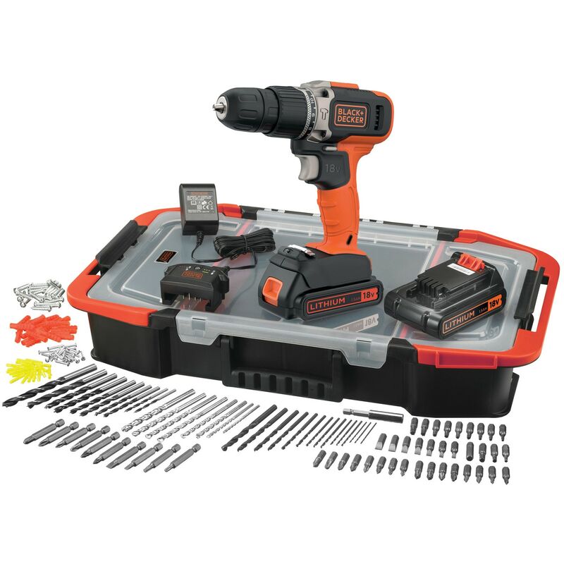 Trapano b+d 18V 1,5AH con 2 batterie BCD003BAST