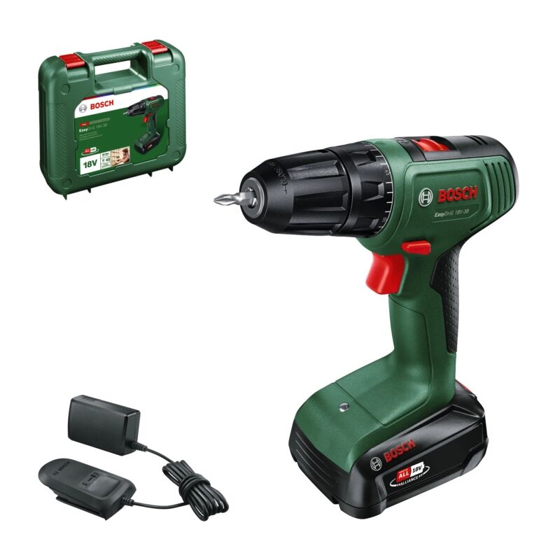 Kit valigetta trapano avvitatore a batteria Bosch easydrill' 40 nm 18v 2ah