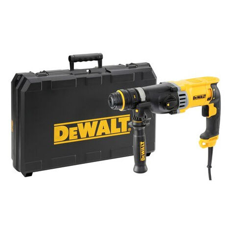 Trapano DEWALT SDS Plus 28 mm + impugnatura + arresto di profondità e mandrino - D25144K