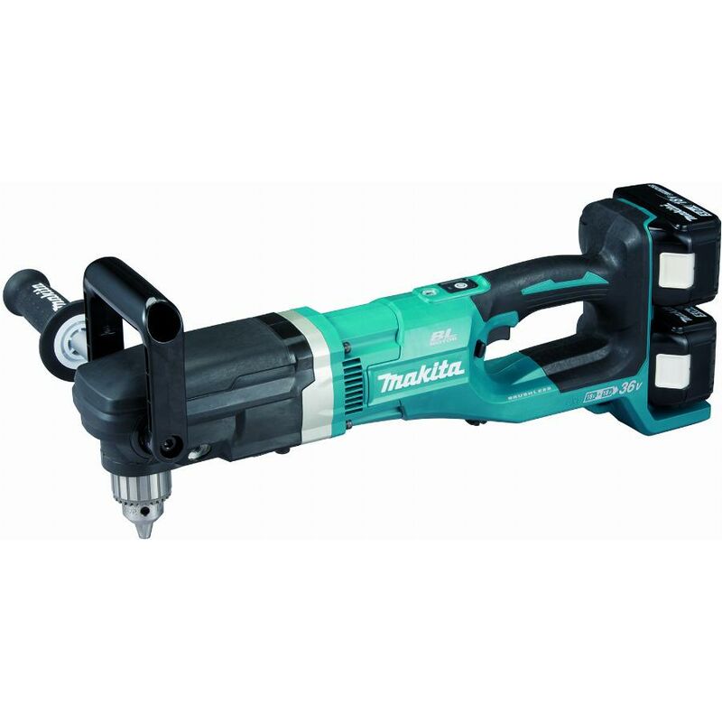 Trapano e avvitatore 36 v => 2 x 18 v Li-Ion 5 Ah ø 13 mm Makita 2 batterie, caricabatterie, valigetta - DDA460PT2