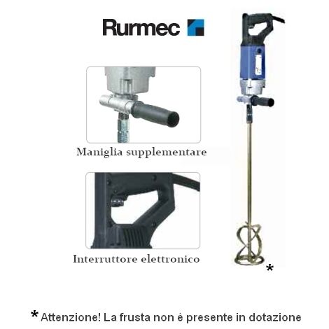 Trapano impastatore/Miscelatore professionale 1100W 130mm Rurmec - EV 18 E
