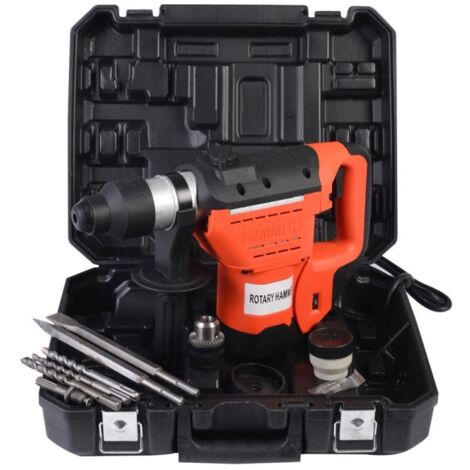 Trapano martello demolitore 32mm 800W con accessori e mandrino