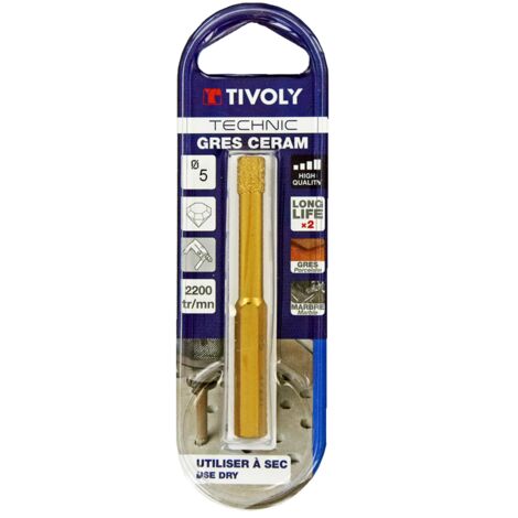 Tivoly Coffret 8 forets technic bois, Diam.2-3-4-5-6-7-8-10 mm TIVOLY