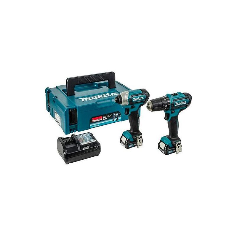 Trapano perc. + avvitatore batteria Makita CLX228AJ''' 12V (2 batt)