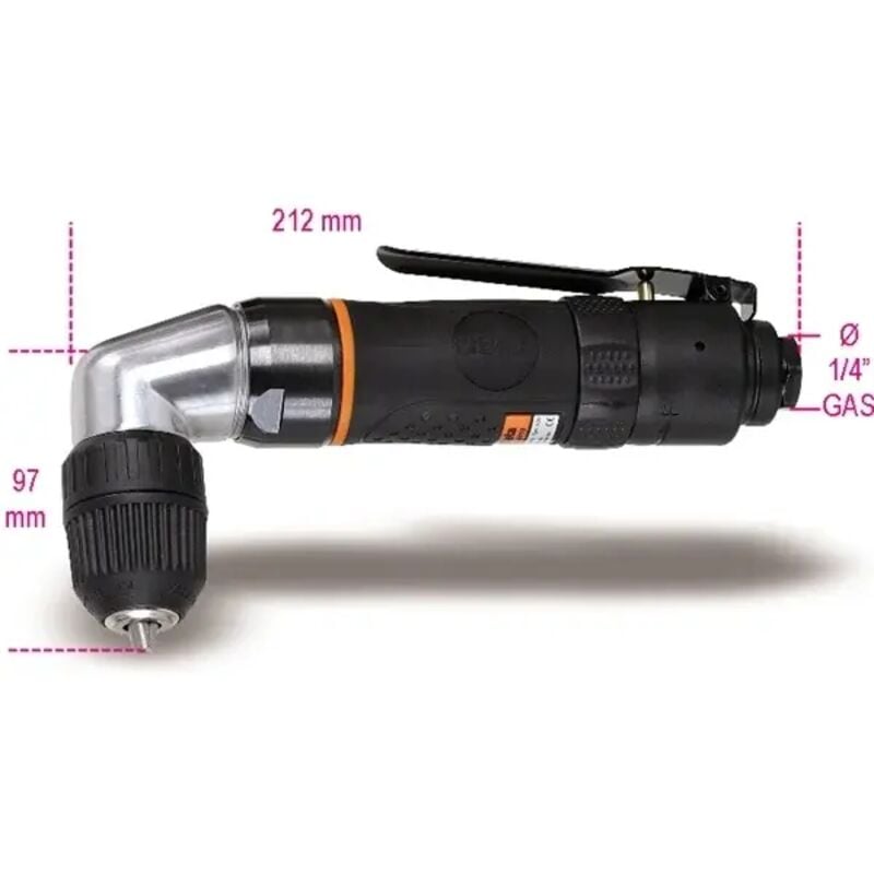 Beta - 1931an10 perceuse pneumatique à angle réversible - 1-10 mm