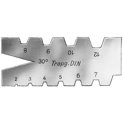Trapez-Gewindestahllehre DIN103 2-12 mm FORUM