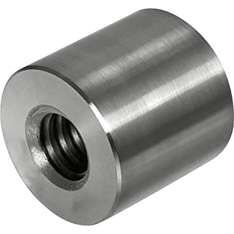 Trapezgewinde Rundmutter ø 60x45mm - Spezialmutter mit 6mm Gewindesteigung, rechts, Stahl blank