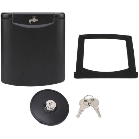 Trappe de Remplissage D'eau pour Camping-car, Serrure Magnétique, Anti-poussière, ABS carré, Entrée de Remplissage D'eau pour Bateau, Camping-car.