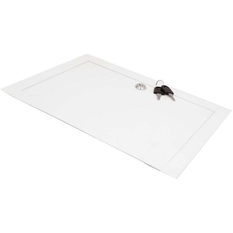 Jardibricodeco - Trappe de visite Porte d'inspection en métal, serrure blanche, 50x50cm