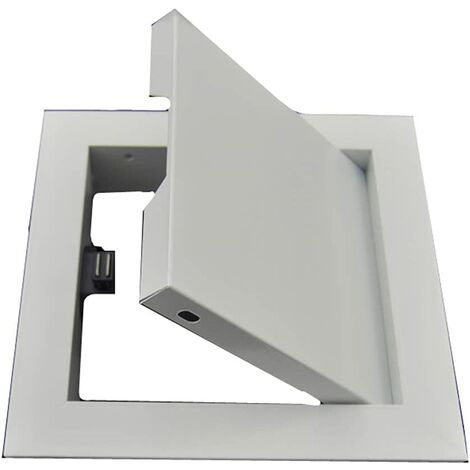 Trappe de Visite en Acier Laquée Blanche Murs et Plafonds avec Aimant - 25 x 25cm