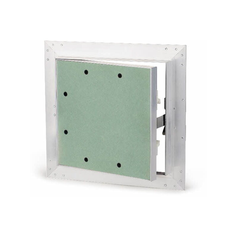 Index - Trappe de visite en aluminium et plaque de plâtre - Hydrofuge BA13 400 x 400