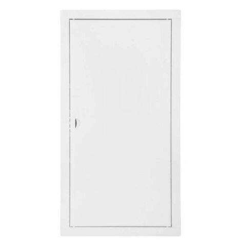 Trappe de visite en métal blanc 30x60 cm – Charnière à axe pour montage facile – Accès sécurisé aux compteurs d'eau et de gaz – Jardibricodeco