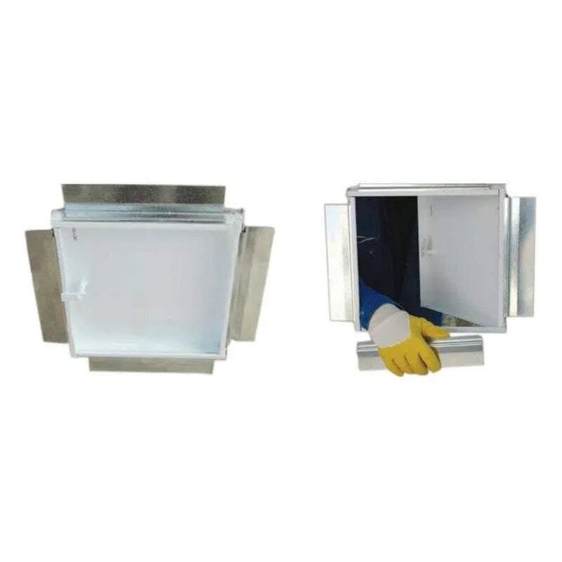 Rawl - Trappe de visite métal 500x500 'pousser, relacher'