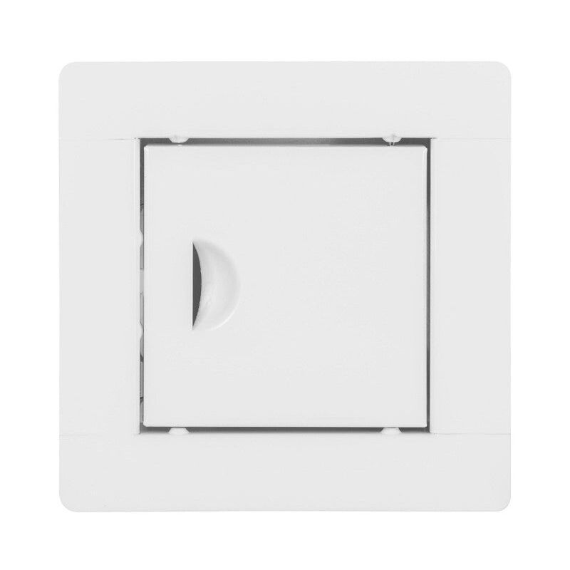 Jardibricodeco - Trappe De Visite En Métal, Blanche, 10x10 Cm