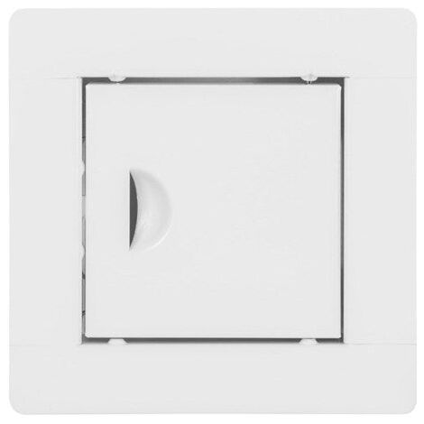 MATERIAUXBRICO.COM Trappe de visite Porte d'inspection en métal, blanche, 10x10 cm