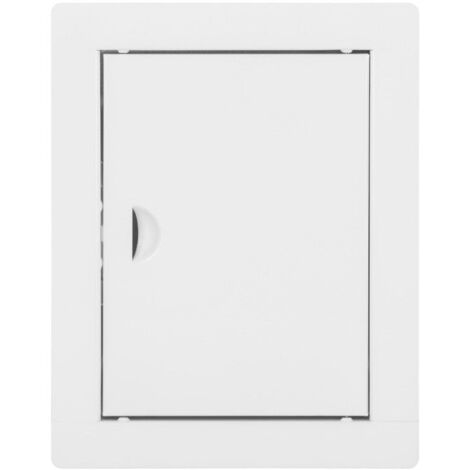 MOBILIBRICO Trappe de visite Porte d'inspection en métal blanco 15x20 cm - Puerta de Inspección en Acero Galvanizado con Esmalte en Polvo