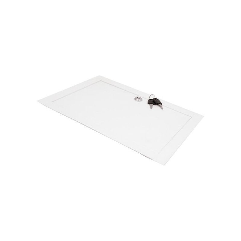 Bricoline - Trappe de visite Porte d'inspection en métal, serrure blanche, 40x50cm