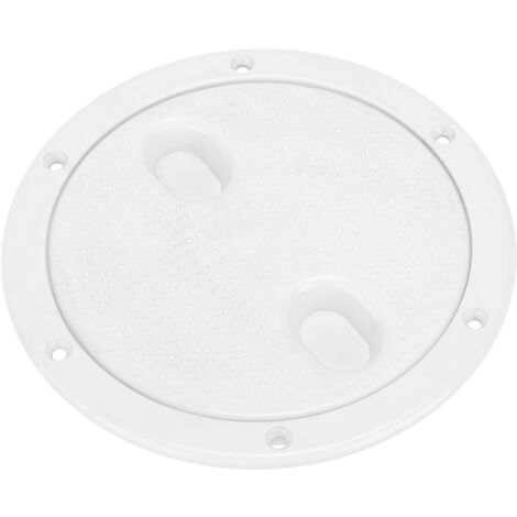 Trappe de visite ronde 6 pouces blanche antidérapante, anti-vieillissement et résistante aux UV pour pont.