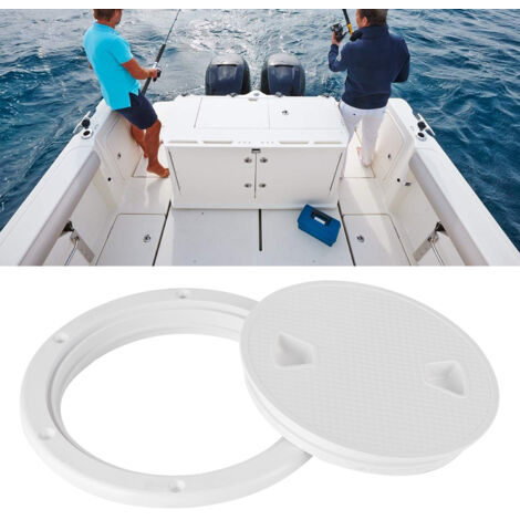 Trappe d'Inspection Ronde en ABS Marine pour Pont de Bateau, Yacht et Camping-Car - 6 Pouces