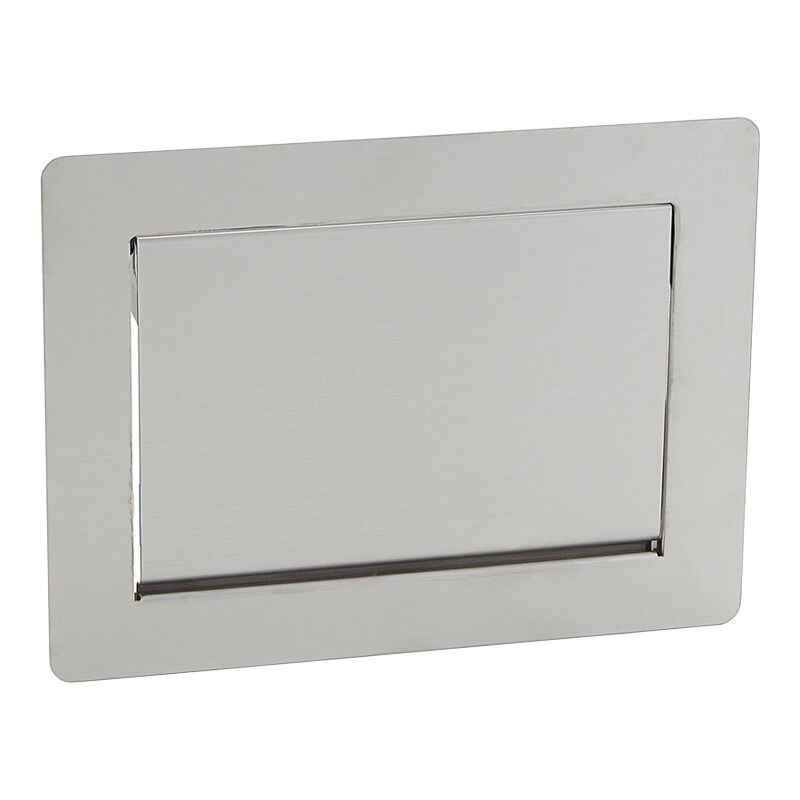 ADGO Trappe dinspection en acier inoxydable avec verrou argent/é 15 x 30