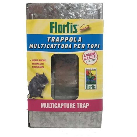 TRAPPOLA PER TOPI INSETTI STRISCIANTI MULTICATTURA