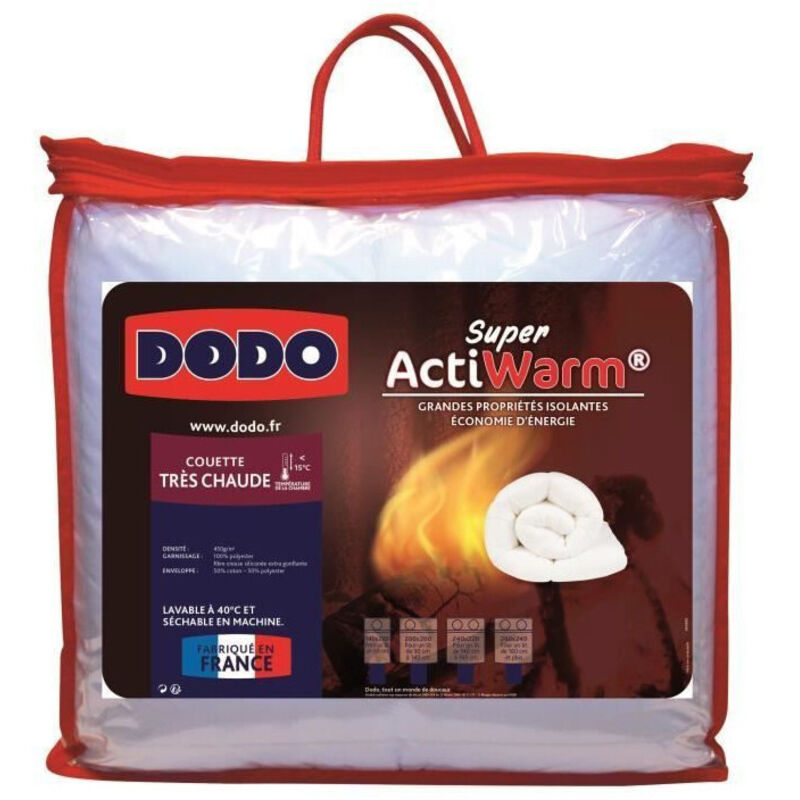 Dodo Piumone Molto Caldo 450g m Super Actiwarm 240x260 Cm Bianco
