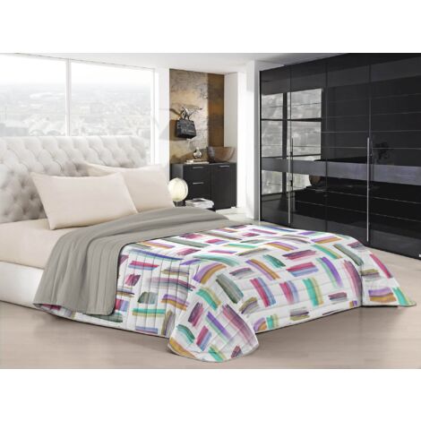 Trapunta Estiva Paint - Casa - Per Divano, Letto - Soffice, Morbido - Multicolore in Poliestere - 260 x 270 cm