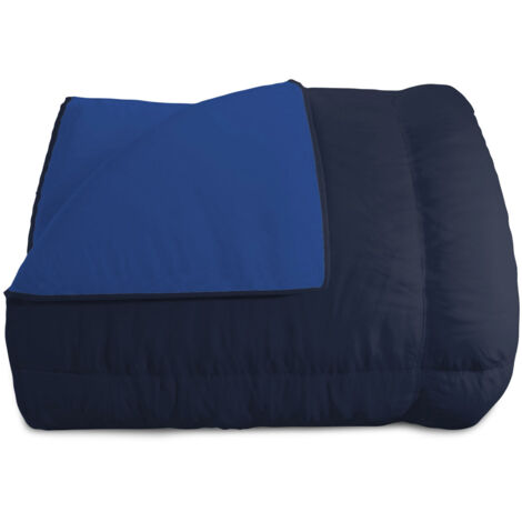 Trapunta Invernale Singola Doubleface 300gr Blu Scuro/Blu Royal