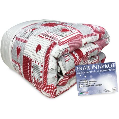 TRAPUNTA KOT © tirolese APRICA ROSSO made in Italy PURO COTONE 1 PIAZZA